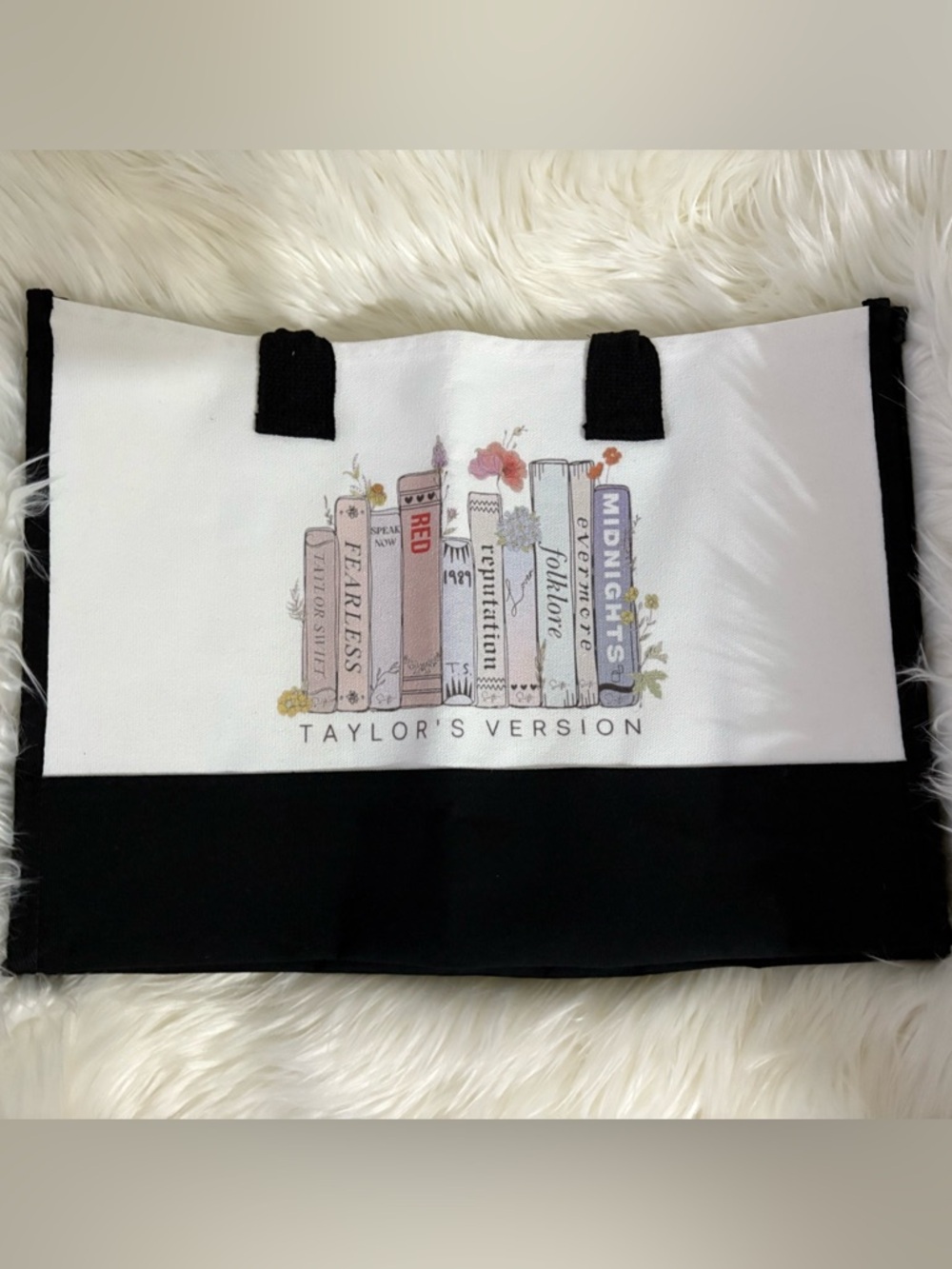 Taylor Swift Album Book Tote Bag W/ Pouch and Pin